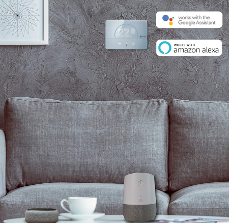 Termostat inteligent BLISS2, Finder, gestionabil prin aplicație, cu asistenți vocali, Tip 1CB190050007POA, Seria 1C Finder [1]