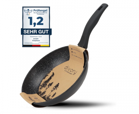 Tigaie DIVORY pentru plita cu inducție, 20 cm, cu acoperire antiaderentă, negru [0]
