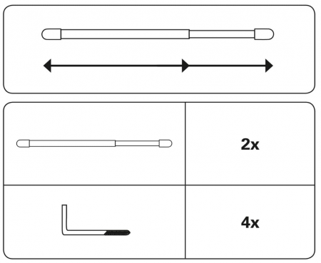 Tijă de perdea din metal [2]