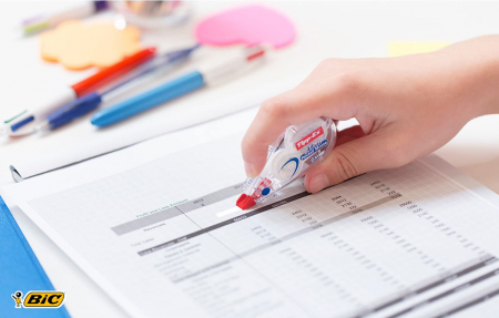 Tipp-Ex Benzi de corectare rezistente la rupere cu alunecare lină, culoare albă, 6m x 5mm, cutie de 10 [2]