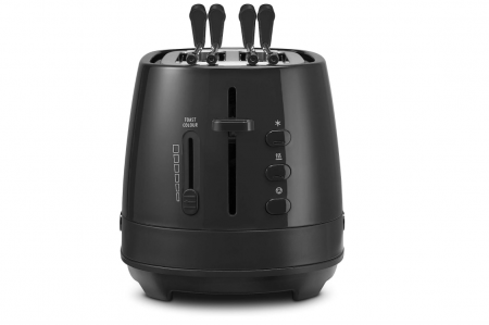 Preparat paine - Toaster Delonghi CTLAP2203BK, 2 felii, 550W, Negru
