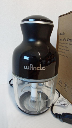 Tocător electric multifuncțional Wancle, Robot de bucătărie, 600 ml, 350 W, 6 lame (Negru) [2]