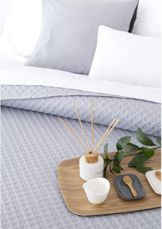 Todocama Pilota, 100% microfibra 250 x 260 cm, gri deschis [1]