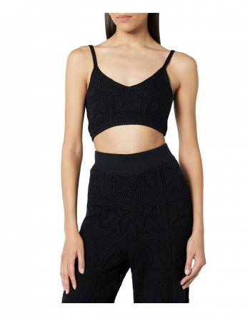 TOATE PRODUSELE - Top crop pentru femei The Drop Diza Crochet Bralette, negru, 3XL