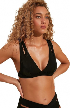Lenjerie intima femei - Top de bikini, sutien pentru femei Trendyol, triunghiular, cu decupaje, Marimea 38(M)