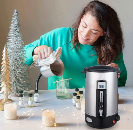 Topitor de ceara pentru lumanari JoliJour, 10.8L, otel inoxidabil [8]