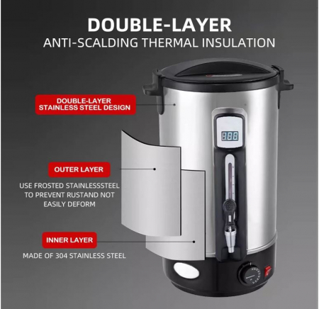 Topitor de ceara pentru lumanari JoliJour, 10.8L, otel inoxidabil [6]