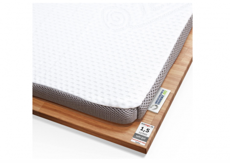 Textile si covoare - Topper saltea Third of Life, din spumă cu memorie, 180 x 200 x 6 cm