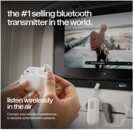 Transmitator wireless AirFly TwelveSouth, Compatibil cu Apple Airpods, Alb [4]
