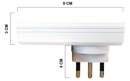 Trei prize cu telecomandă Proxe 710003, alb [1]