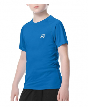 Imbracaminte si Incaltaminte copii - Tricou cu maneca scurta cu protecție UV UPF50+, MEETWEE, XL (14-15 ani)