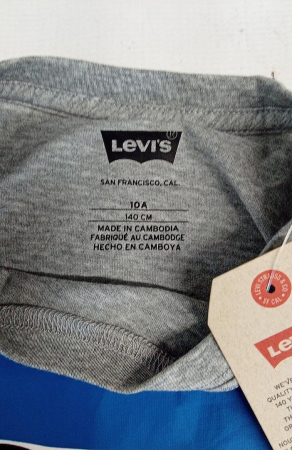 Tricou cu maneca scurta pentru baieti Levi's Lvb Sportswear Logo Tee, gri, 10 ani, 140 cm [4]