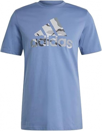 Fashion - Tricou cu maneca scurta pentru barbati Adidas Camo Badge of Sport Graphic Tee, albastru, L