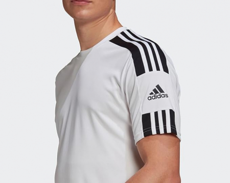 Tricou cu mânecă scurtă pentru bărbați Adidas Squadra 21, GN5723, alb/negru, L [9]