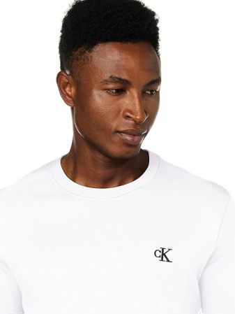 Tricou cu mânecă scurtă pentru bărbați Calvin Klein Jeans, alb, M [1]