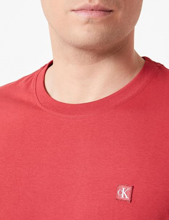 Tricou cu mânecă scurtă pentru bărbați Calvin Klein Jeans Ck Embro Badge, rosu, M [3]
