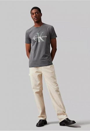 Tricou cu maneca scurta pentru barbati Calvin Klein Jeans J30J320806, gri, 4XL [4]