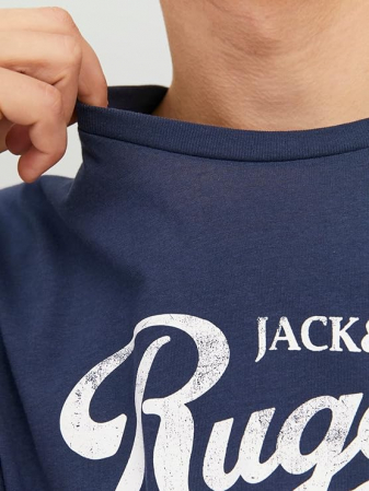 Tricou cu maneca scurta pentru barbati Jack & Jones, albastru, S [4]