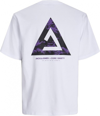 Tricou cu maneca scurta pentru barbati JACK & JONES Jcotriangle Summer Tee SS, alb, L [1]