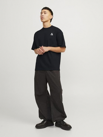 Tricou cu maneca scurta pentru barbati JACK & JONES Jcotriangle Summer Tee SS SN, negru, L [4]