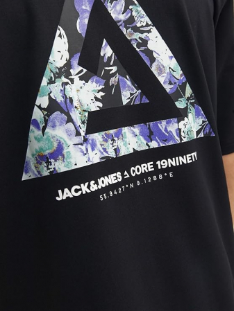 Tricou cu maneca scurta pentru barbati JACK & JONES Jcotriangle Summer Tee SS SN, negru, L [5]