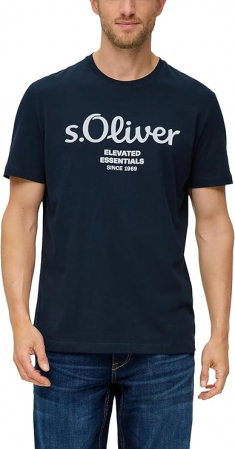 Tricou cu maneca scurta pentru barbati s.Oliver, albastru inchis, XXL [1]