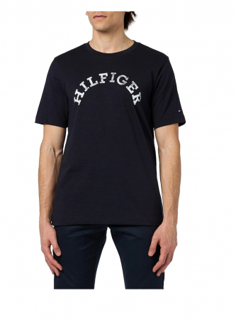 TOATE PRODUSELE - Tricou cu maneca scurta pentru barbati Tommy Hilfiger Arched Tee MW0MW34432, negru, 3XL