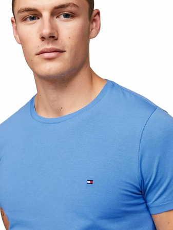 Tricou cu maneca scurta pentru barbati Tommy Hilfiger Stretch Slim Fit, albastru, L [2]