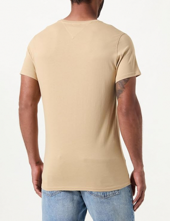 Tricou cu maneca scurta pentru barbati Tommy Jeans DM0DM04411, bej, M [2]