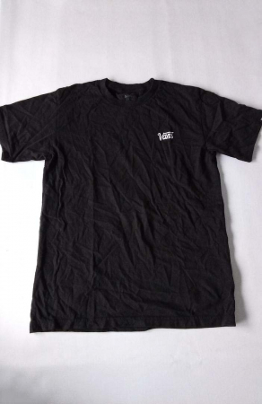 Tricou cu maneca scurta pentru barbati Vans Mini Script, negru, S - OUTLET [1]