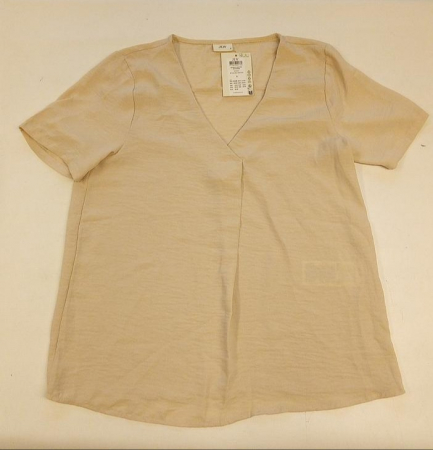 Tricou cu maneca scurta pentru femei JDY Jdydivya S/S Top Wvn Noos, bej, S [3]