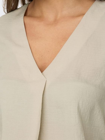 Tricou cu maneca scurta pentru femei JDY Jdydivya S/S Top Wvn Noos, bej, S [9]