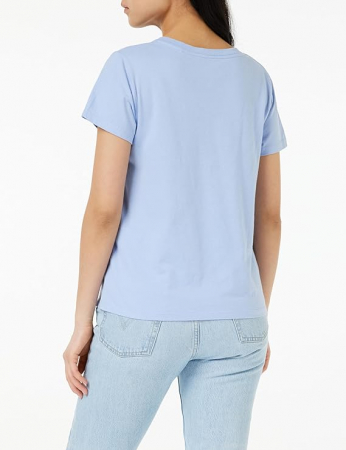 Tricou cu maneca scurta pentru femei Levi's, decolteu în V, albastru, S [3]