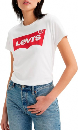 Tricou cu maneca scurta pentru femei Levi's The Perfect Tee, alb, S [4]