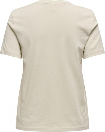 Tricou cu maneca scurta pentru femei ONLY Onlkita Reg S/S Mix Top Box CS Jrs Ex, crem, L [1]
