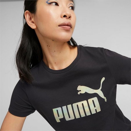 Tricou cu maneca scurta pentru femei PUMA ESS+ Nova Shine Tee, negru, S [4]
