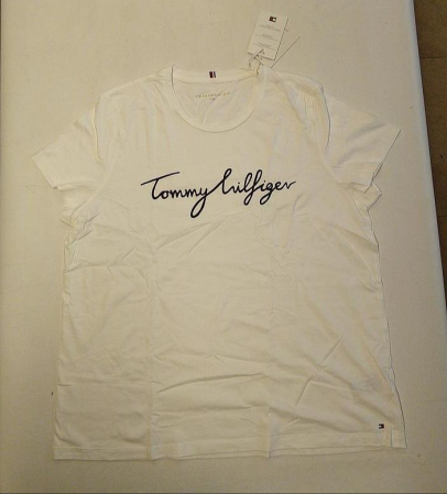 Tricou cu maneca scurta pentru femei Tommy Hilfiger WW0WW24967, alb, 3XL [3]