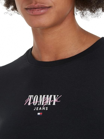 Tricou cu maneca scurta pentru femei Tommy Jeans Slim, negru, 3XL [2]