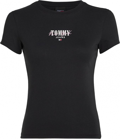 Tricou cu maneca scurta pentru femei Tommy Jeans Slim, negru, 3XL [3]