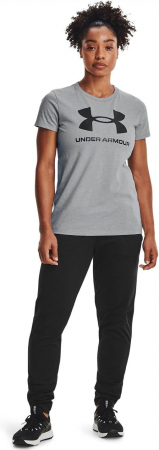 Tricou cu maneca scurta pentru femei Under Armour Live Sportstyle Graphic SSC, gri, L [3]