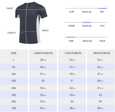 Tricou pentru inot cu maneca scurta Feooohosi, protectie solara, bleumarin, 5XL [1]