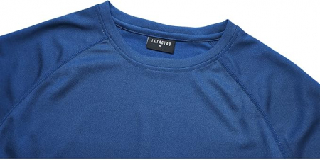 Tricou pentru inot cu maneca scurta LETAOTAO, protectie solara UPF 50+, albastru, 7XL [3]