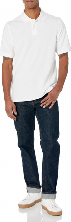 Tricou polo cu maneca scurta Amazon Essentials, alb, XXL [4]