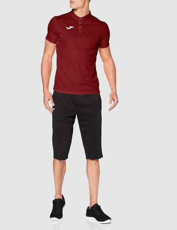 Tricou polo cu maneca scurta pentru barbati Joma Hobby, visiniu, M [3]