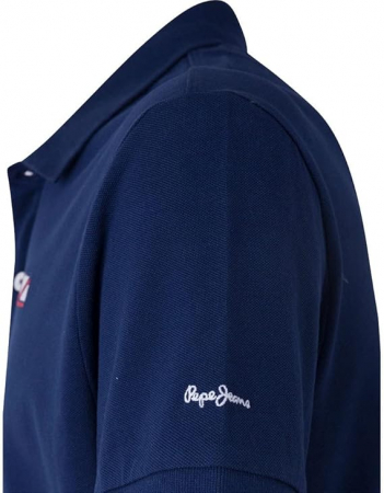 Tricou polo cu maneca scurta pentru barbati Pepe Jeans PM541852 vidal, 582 midnight, bleumarin, XL [5]