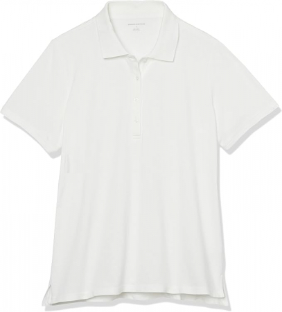 Tricou polo cu mânecă scurtă pentru femei Amazon Essentials, alb, 3XL [5]