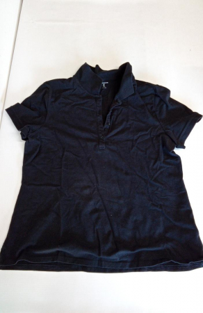 Tricou polo cu mânecă scurtă pentru femei Amazon Essentials, negru, XL [1]