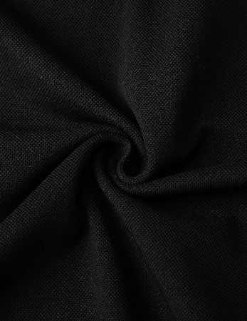 Tricou polo LIUPMWE pentru bărbați cu mânecă scurtă, cu model în carouri, Marimea M [7]