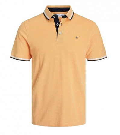 TOATE PRODUSELE - Tricou polo pentru barbati JACK & JONES Jjepaulos Polo SS Noos Pls, portocaliu, 5XL
