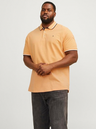 Tricou polo pentru barbati JACK & JONES Jjepaulos Polo SS Noos Pls, portocaliu, 5XL [1]